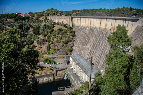 Electric Dam View from the Top in Portugal