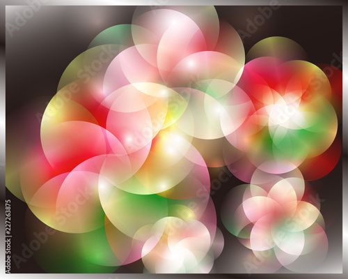 Colorful gradation and light texture