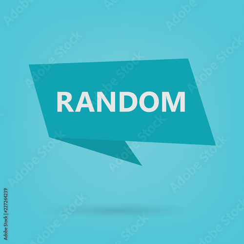 random word on a sticker- vector illustration