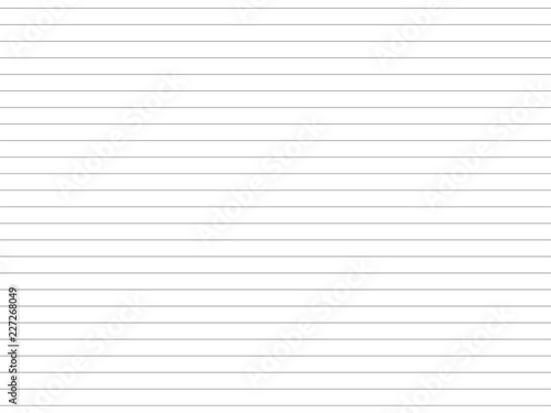 Papierblatt mit Linien,
Vektor Illustration isoliert auf weißem Hintergrund