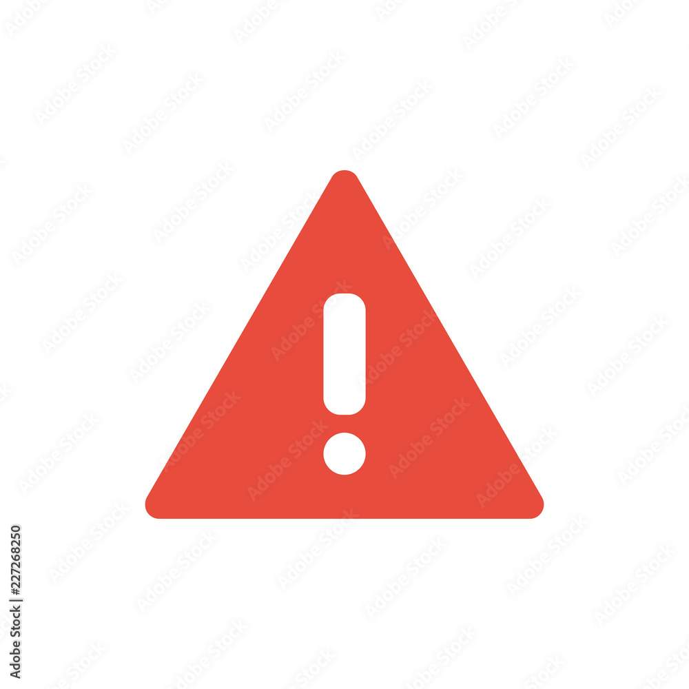 Hazard warning attention sign. Exclamation Icon Vector. Hazard warning attention sign. Exclamation Icon Vector.