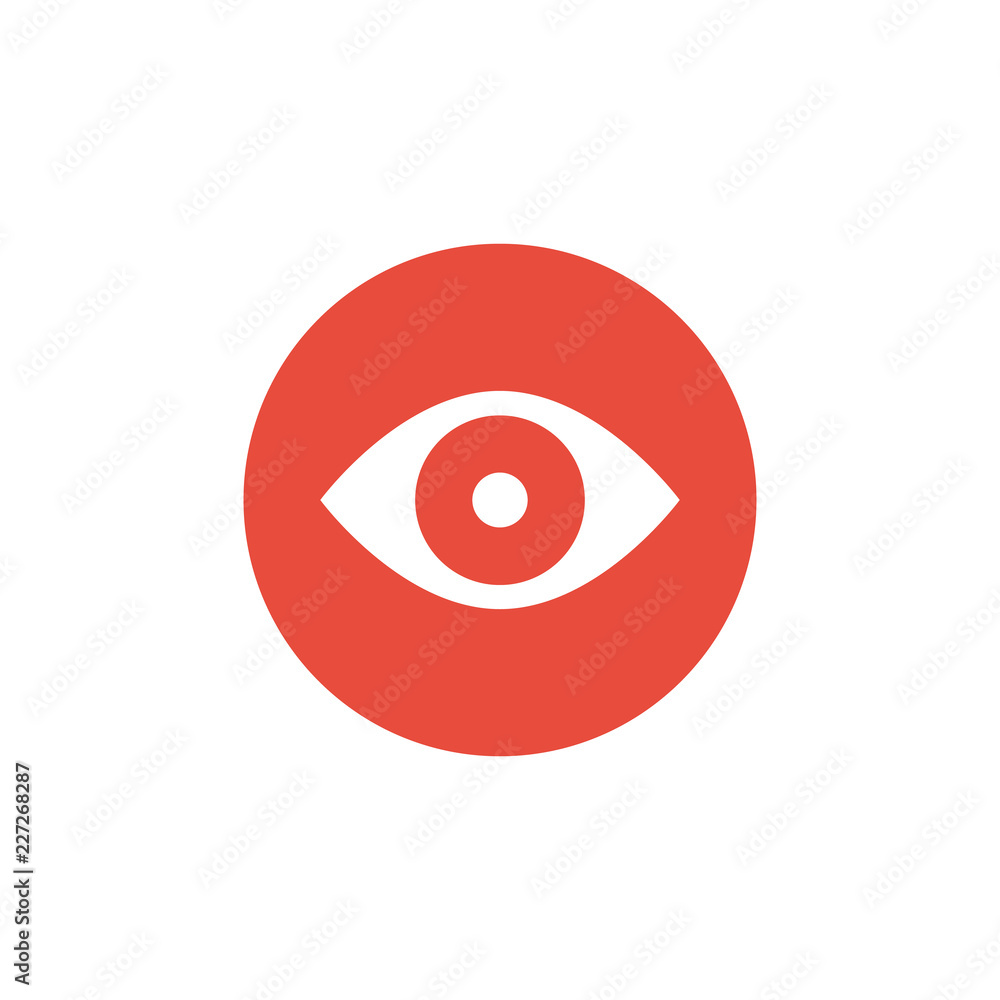 Eye red view vector and symbol Eye red view vector and symbol