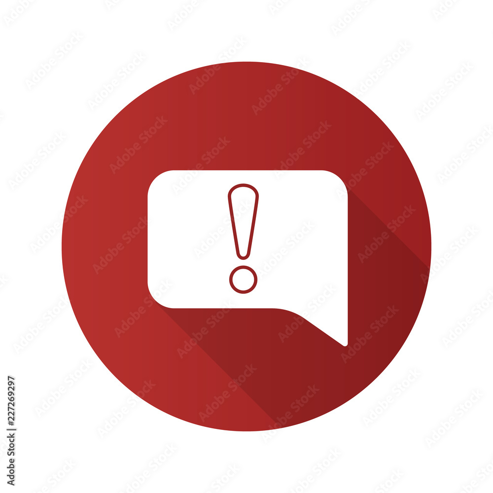 Announcement flat design long shadow glyph icon Announcement flat design long shadow glyph icon