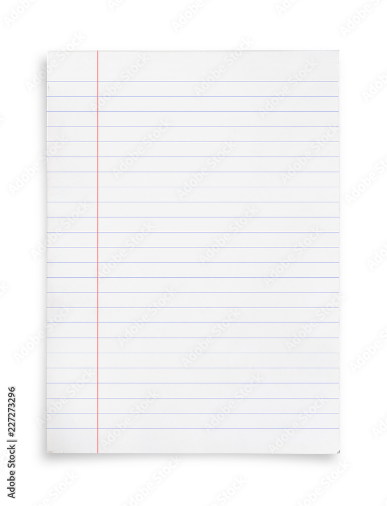 White paper sheet isolated on white background. White paper sheet isolated on white background.