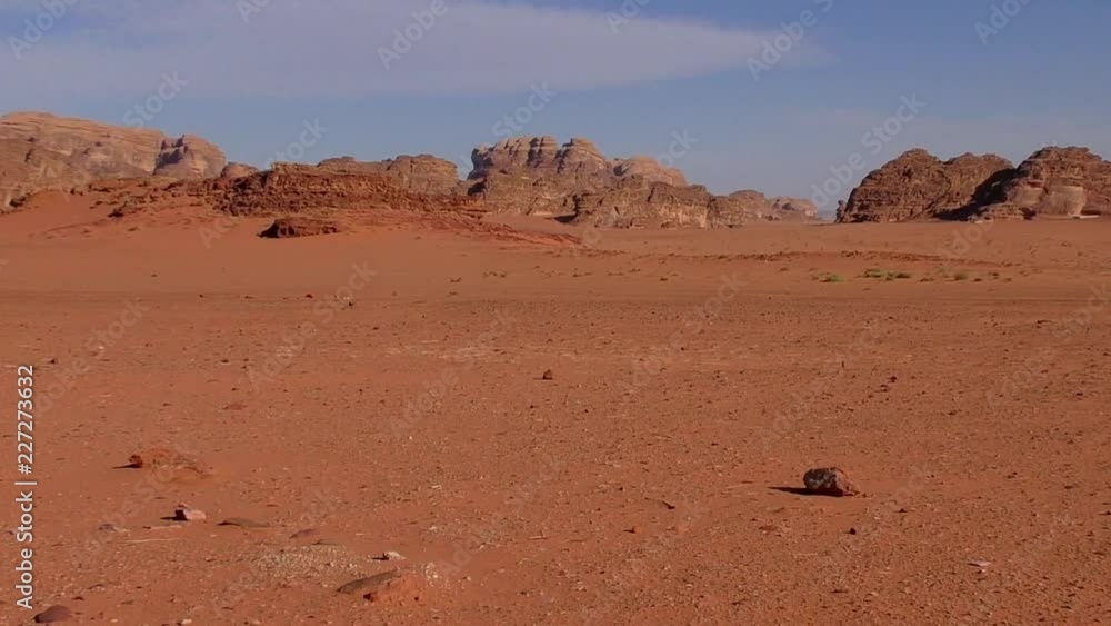 Beautiful view of Wadi Rum desert in the Hashemite Kingdom of Jordan, also known as The Valley of Moon Beautiful view of Wadi Rum desert in the Hashemite Kingdom of Jordan, also known as The Valley of Moon