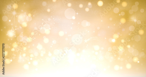 golden shimmering and sparkling christmas background