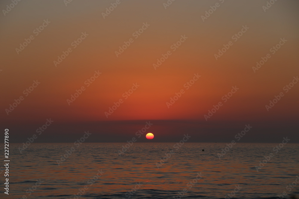 Sonnenuntergang in Zahara de los Atunes Sonnenuntergang in Zahara de los Atunes