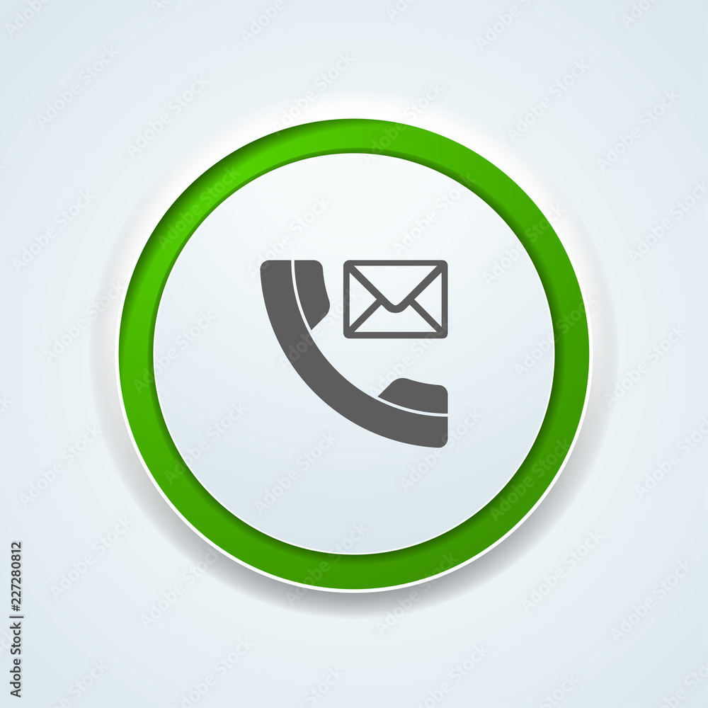 Contact Call Phone button illustration Contact Call Phone button illustration