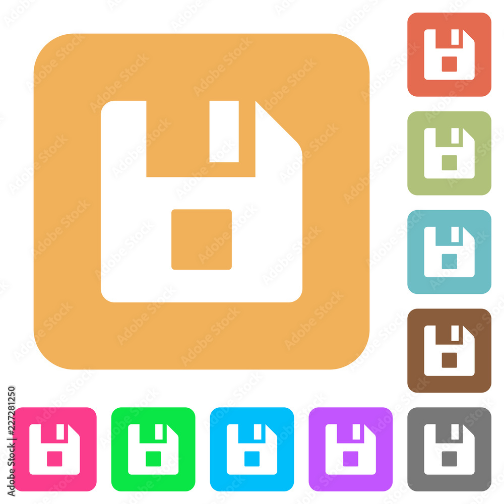 File stop rounded square flat icons File stop rounded square flat icons