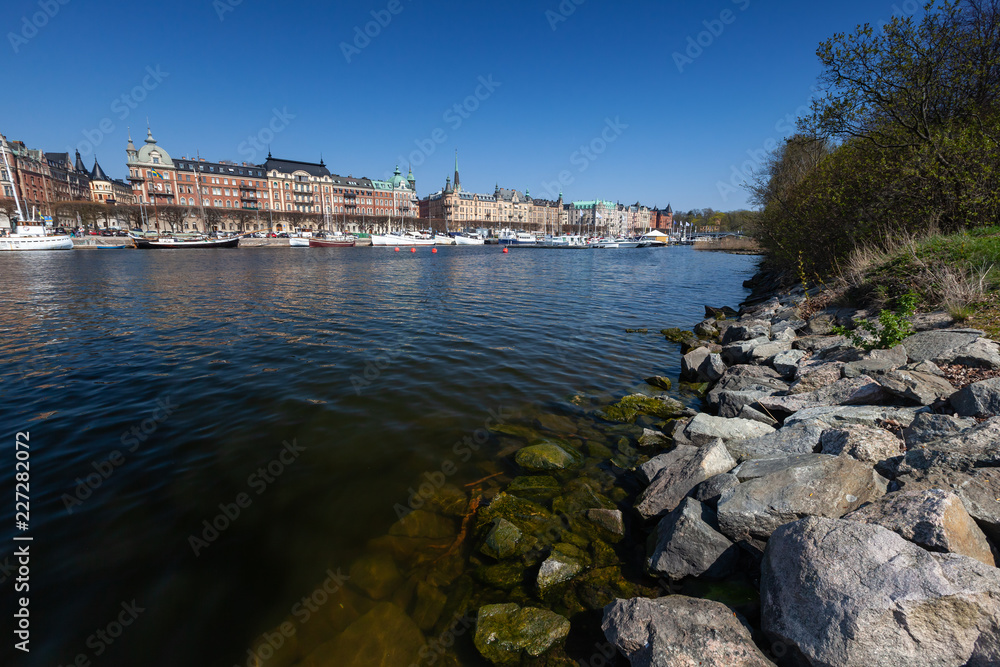 View on Strandvagen boulevard, Stockholm