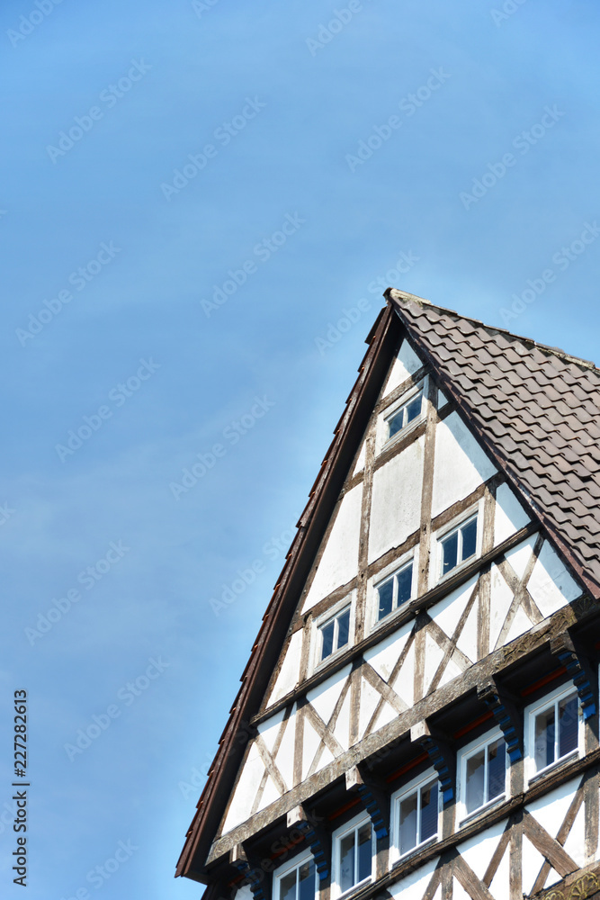 Fachwerkhaus Spitzdach Dach Fassade