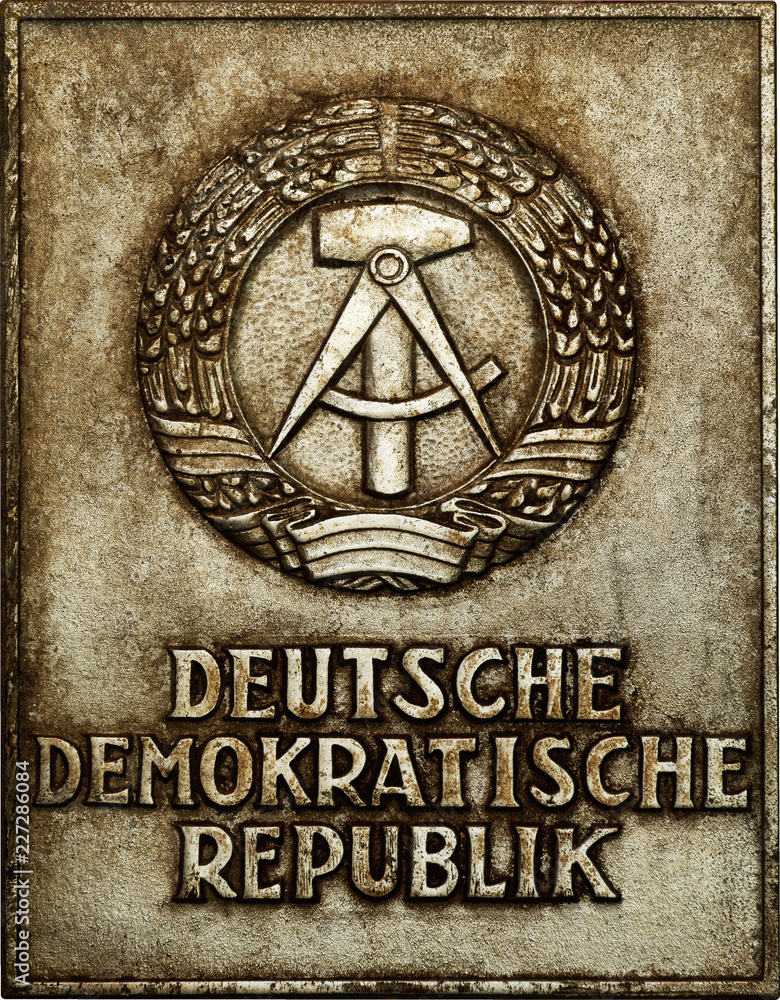 Schild Deutsche Demokratische Republik