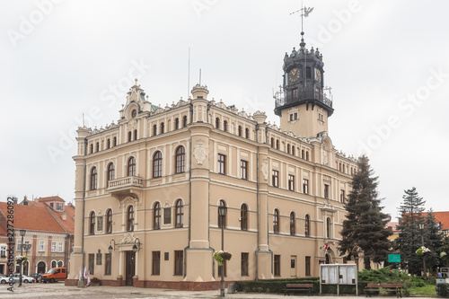 Renaissance Town Hall in Jaroslaw on San river, polish podkarpacie region