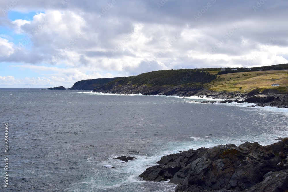 landscape along the Killick Coast,  coastline  at Pouch Cove, Avalon Peninsula, NL Canada 