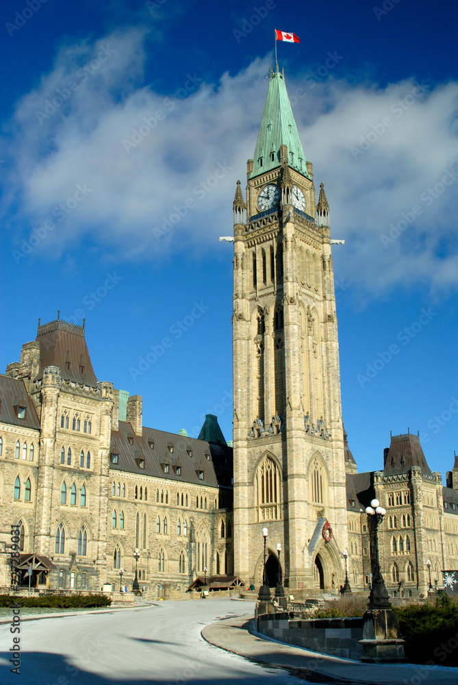 Fototapeta premium Canadian Parliament Peace Clock Tower