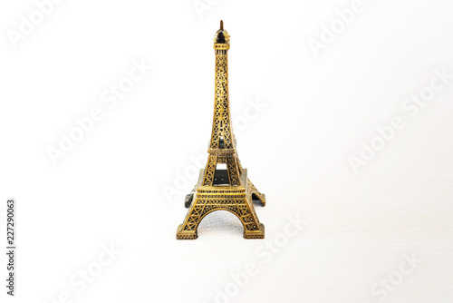 Metal Eiffel Tower (nickname La dame de fer, the iron lady),The tower has become the most prominent symbol of both Paris and France photo