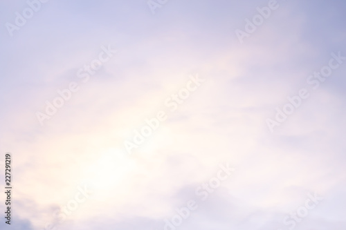 clear blue sky with plain white cloud with space for text.