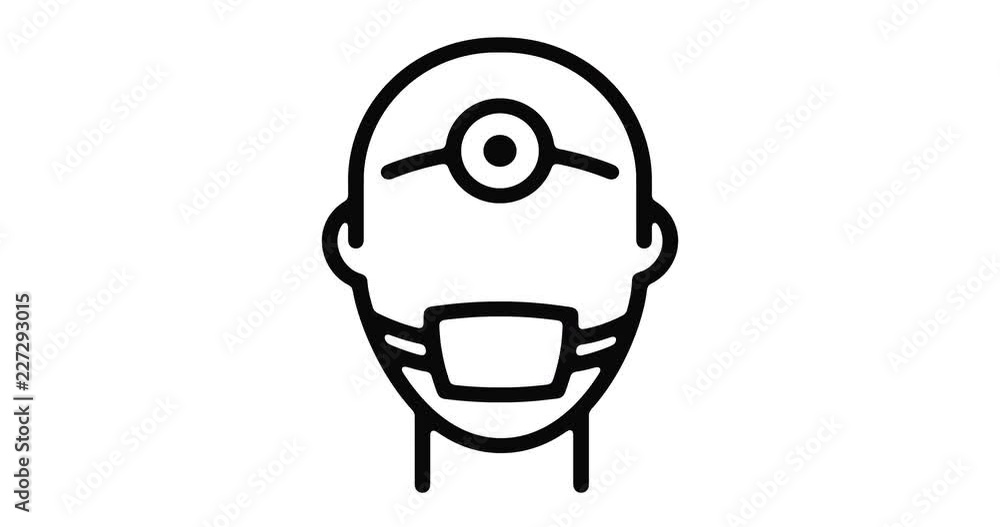 Doctor line icon motion graphic animation with alpha channel. Doctor line icon motion graphic animation with alpha channel.