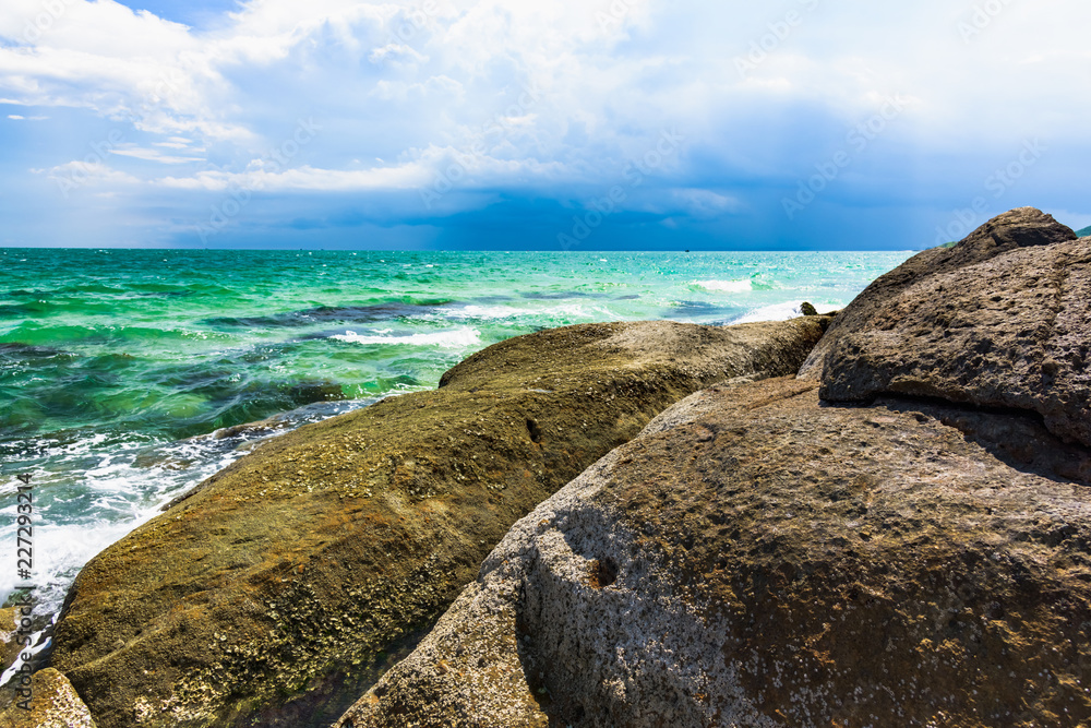 sea beach sand stone