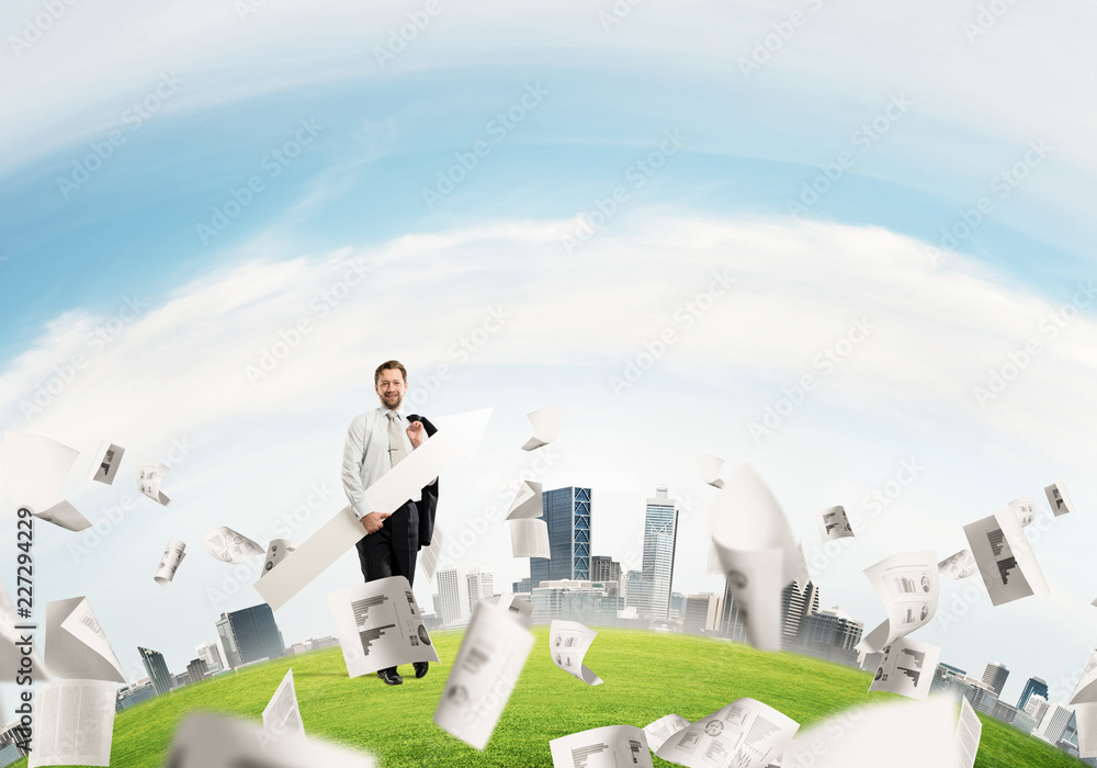 Obraz premium Showing right business direction