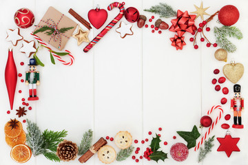 Christmas Festive Background Border
