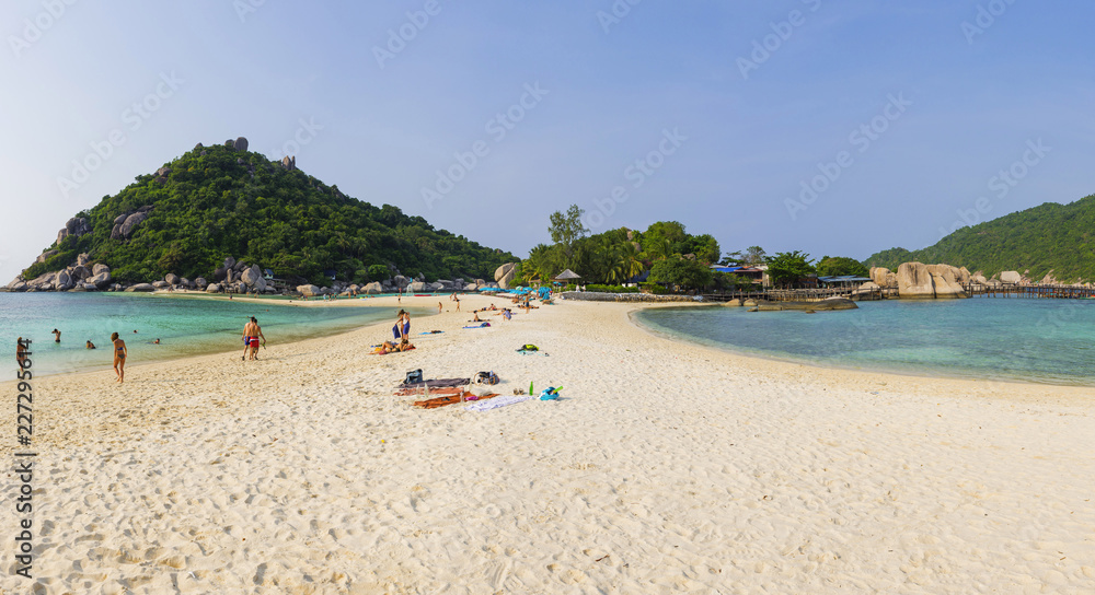 Obraz premium Badestrand auf Nang Yuan Island, Thailand