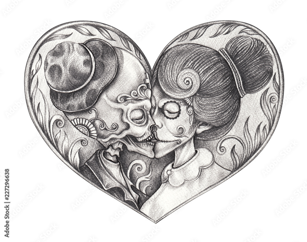 Drawing Tattoo Art Demon Skulls | eBay