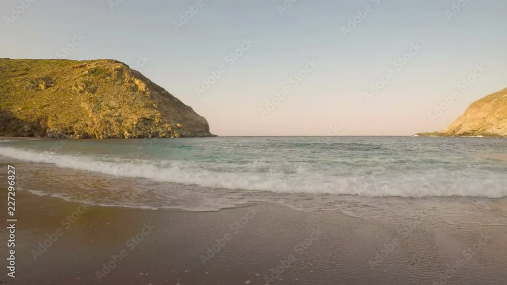 Zorkos Beach in Andros island in Greece. A beautiful summer destination.