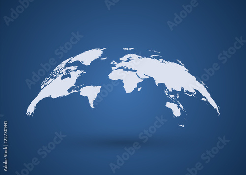 Gray Globe Earth Map. World Map. Wold Map Vector