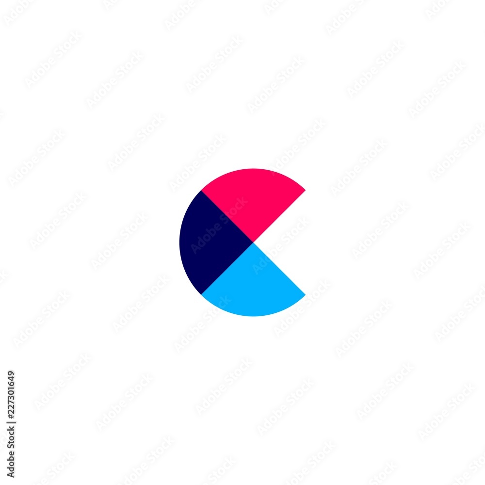 c letter overlapping logo vector icon c letter overlapping logo vector icon