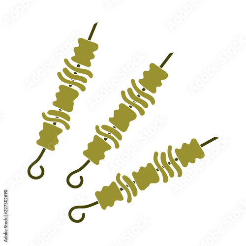 Grilled kebab icon