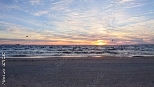 A evening by the sea