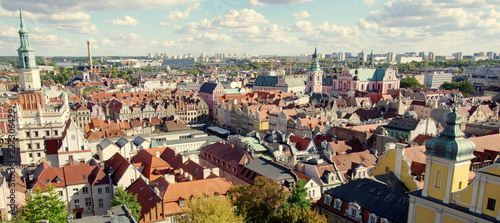 Piękna poznańska starówka, zabytkowe centrum stolicy Wielkopolski, Poznania