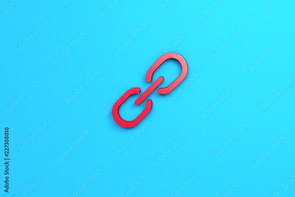 red color Illustration of Hyperlink on blue background red color Illustration of Hyperlink on blue background