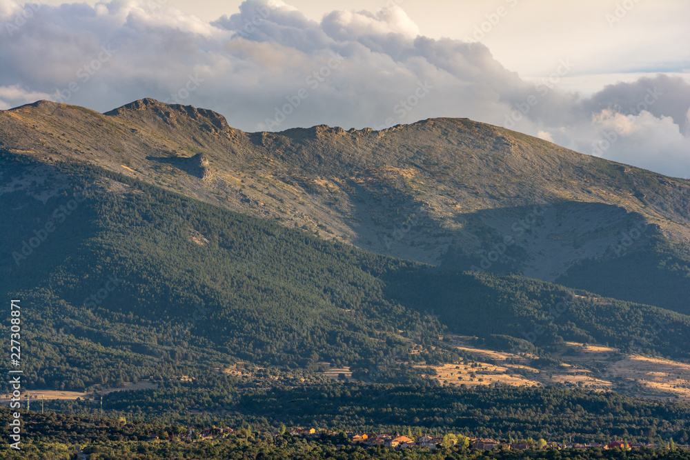 The Mountain popularly called Dead Woman in Segovia. National Park of Guadarrama (Spain)