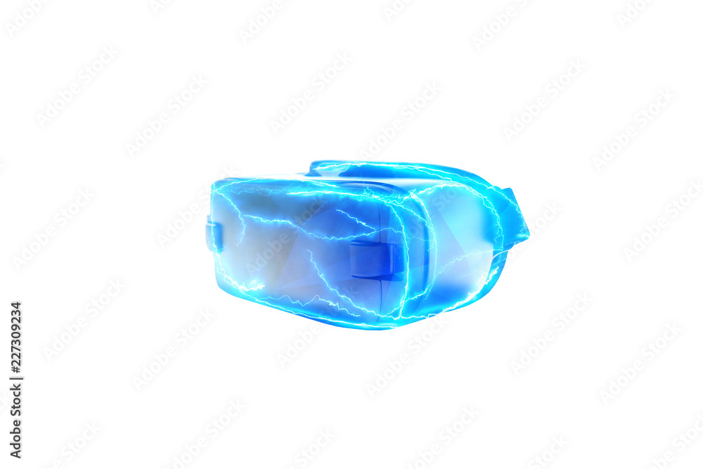 Virtual reality glasses or VR glasses with visual effects. The technology of the present and the future. Virtual reality glasses or VR glasses with visual effects. The technology of the present and the future.