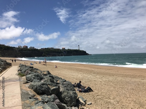 Wallpaper Mural plage ocean biarritz france soleil Torontodigital.ca