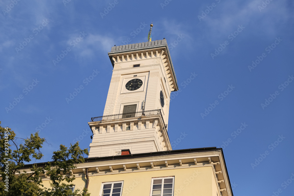Obraz premium Lviv City Hall in Ukraine