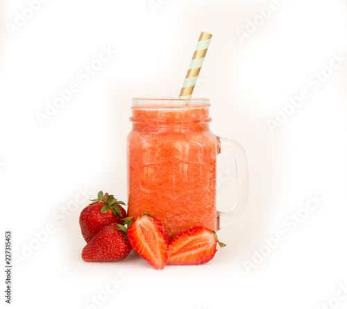 strawberry and smoothie © Evgenija