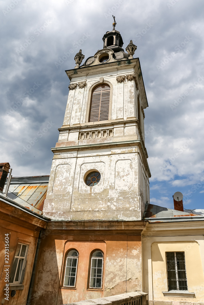 Bell Tower of St. Georges Cathedral in Lviv, Ukraine