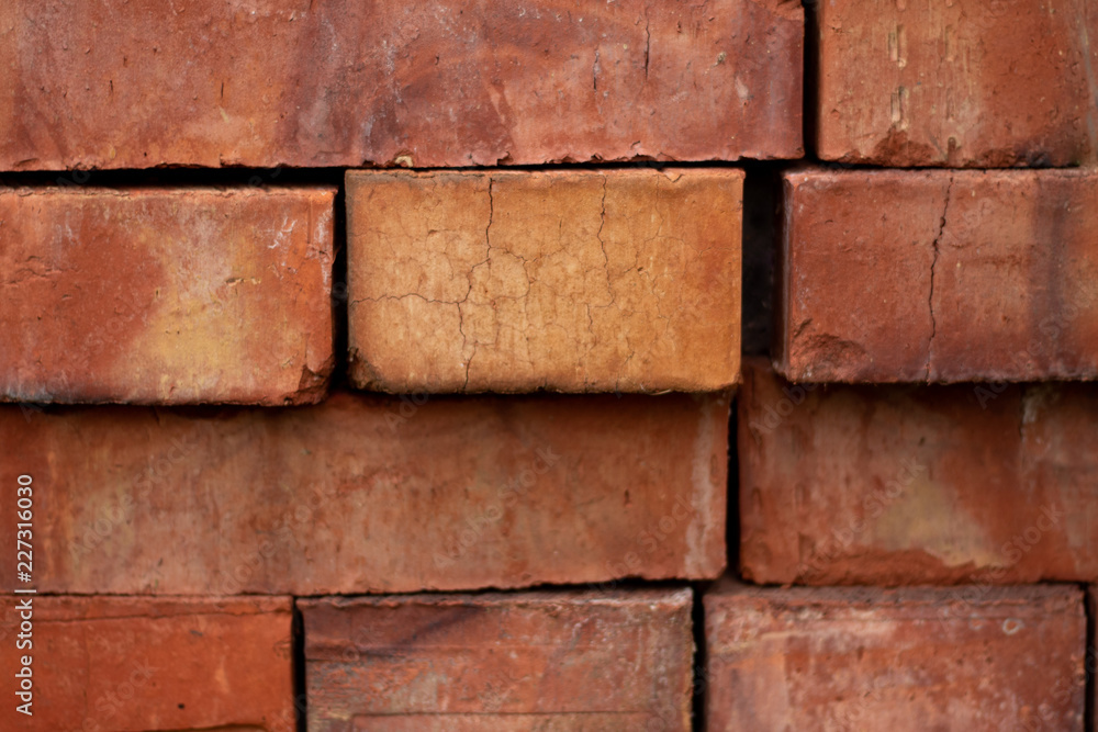 Red brick background Red brick background