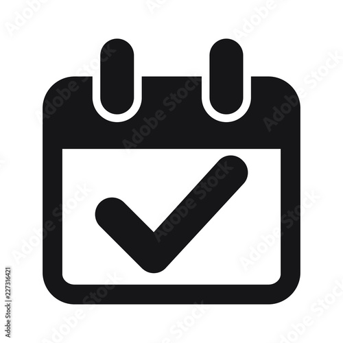 calendar check mark icon