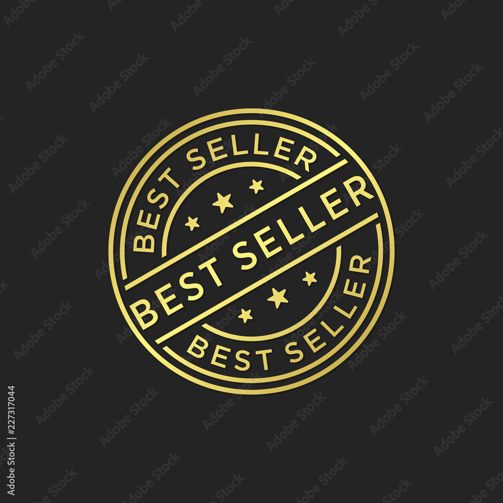 Best seller stamp seal vector template Best seller stamp seal vector template