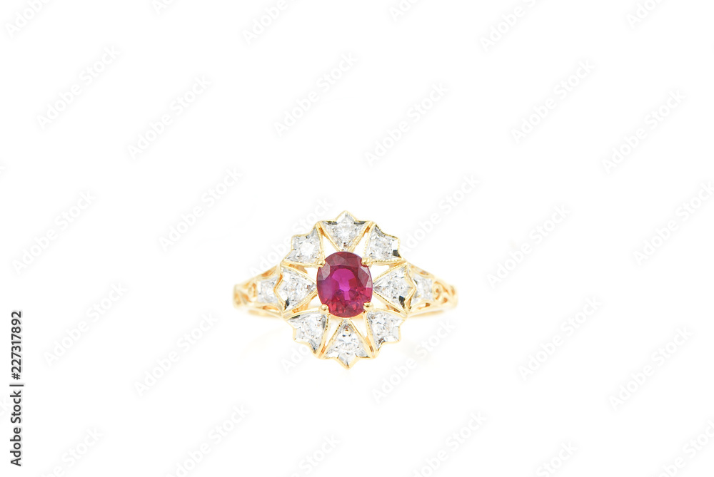luxury jewelry on white background luxury jewelry on white background
