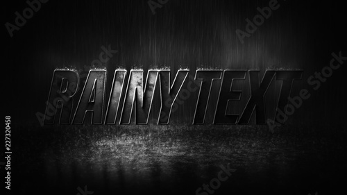 Rainy Stone Text Reveal Title
