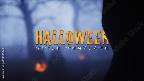 Halloween Cemetery Title