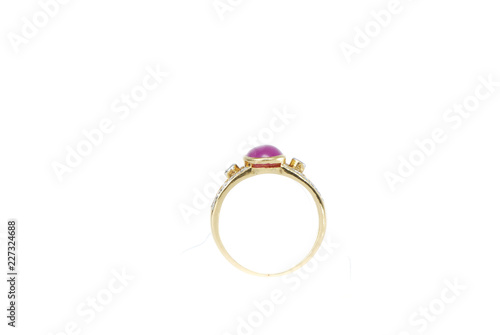 luxury jewelry on white background