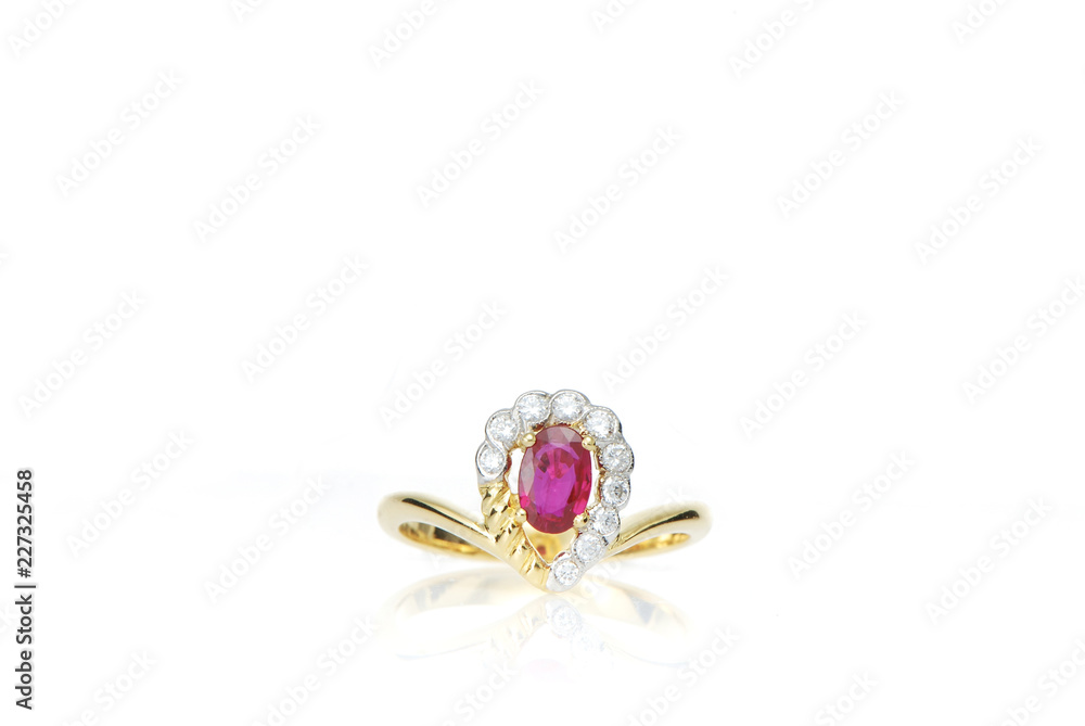 luxury jewelry on white background luxury jewelry on white background