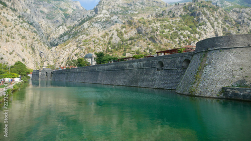 The ancient city of Kotor. One of the historic cities of Montenegro with its historic old town, frequent tourist destination, willingly visited by tourists. 