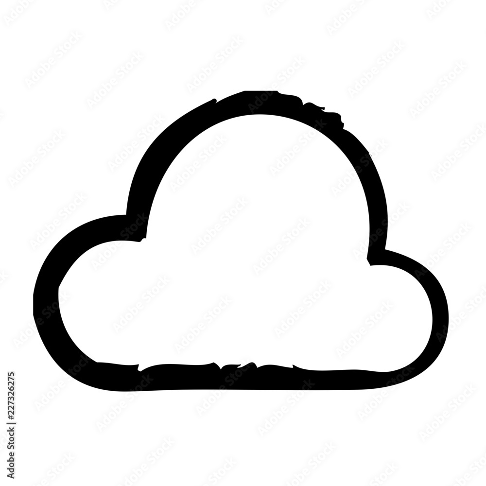 Cloud Computer Interface User Program vector icon Cloud Computer Interface User Program vector icon